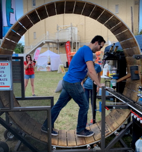 Kinetic Kreations You Are The Hamster Be The Hamster Human Powered Hamster Wheel Human Hamster Wheel Snow Cone